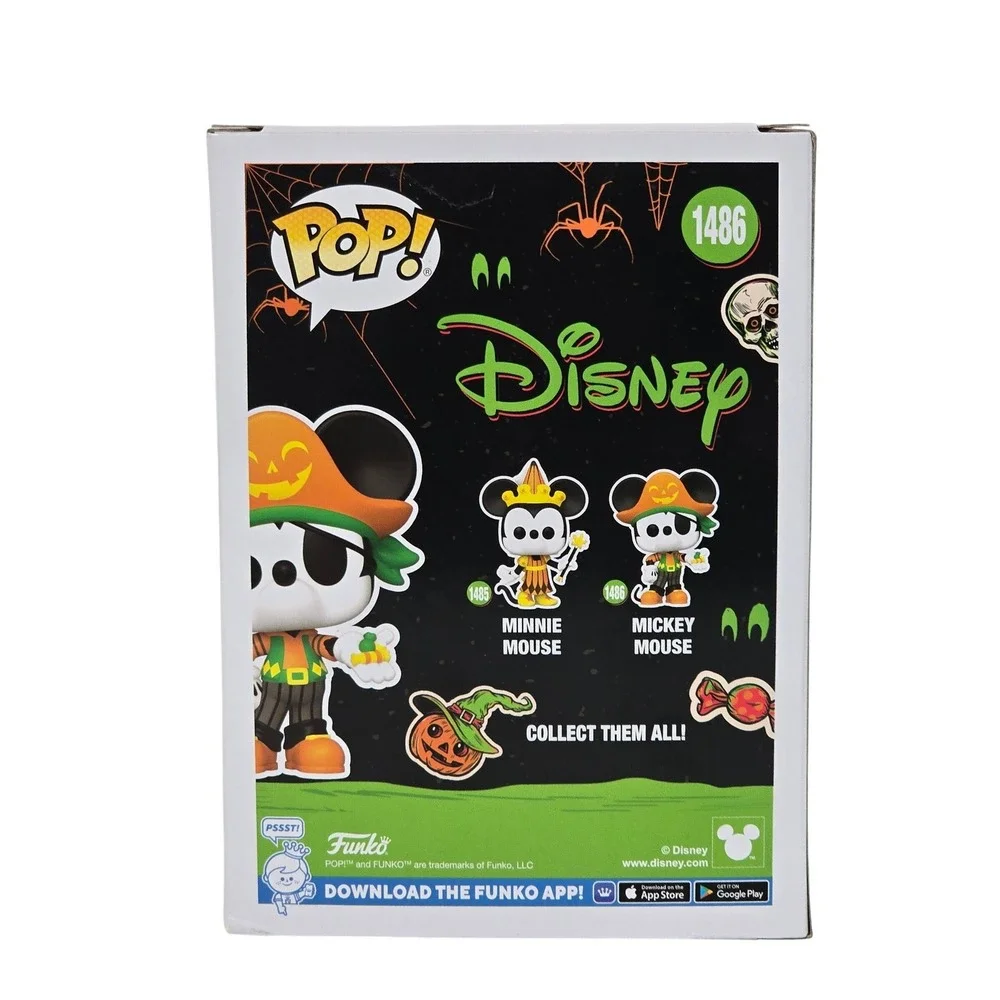 Funko Pop Disney Halloween Mickey Mouse 1486‎ Vinyl Figure Pirate Skeleton